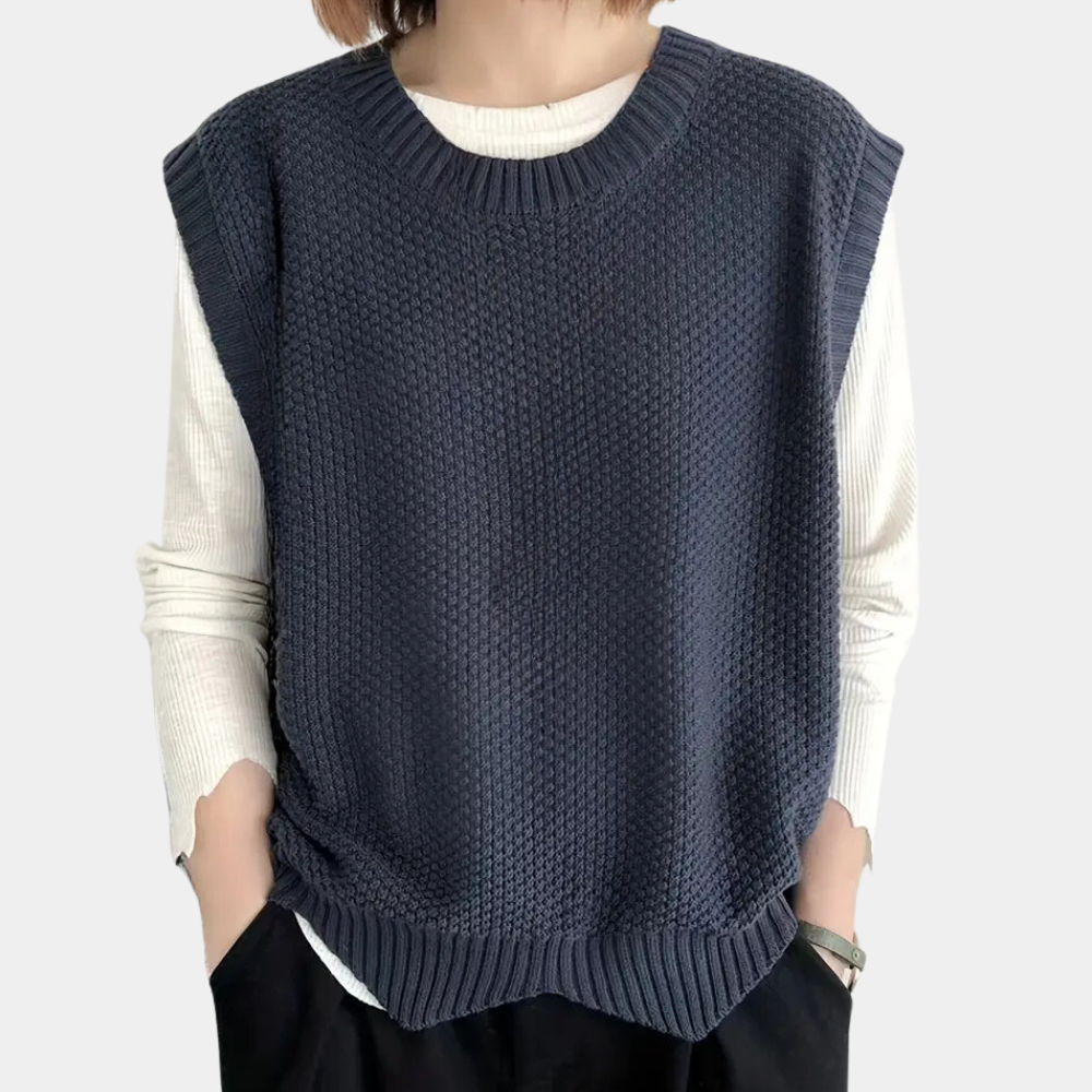 Gilet femme tricoté élégant et chaud