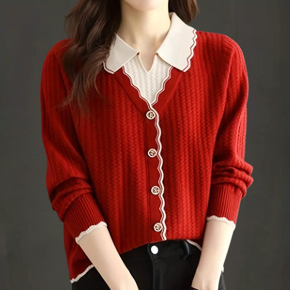 Pull Confortable Rouge
