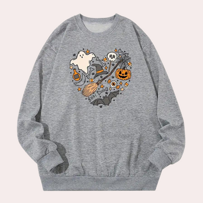 Sweat à Capuche Halloween Femmes Dessins Épouvantables