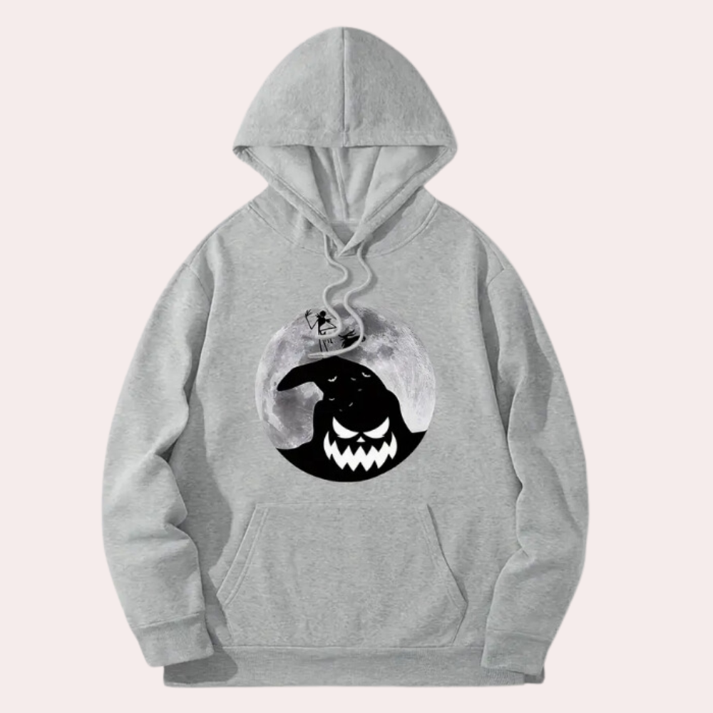 Sweat à capuche Halloween homme noir épais - PanierRoyale
