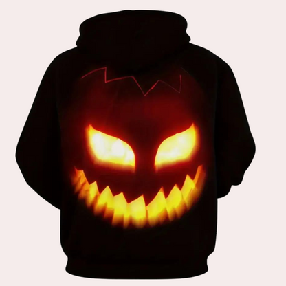 Marton - Sweat à capuche citrouille halloween pour homme