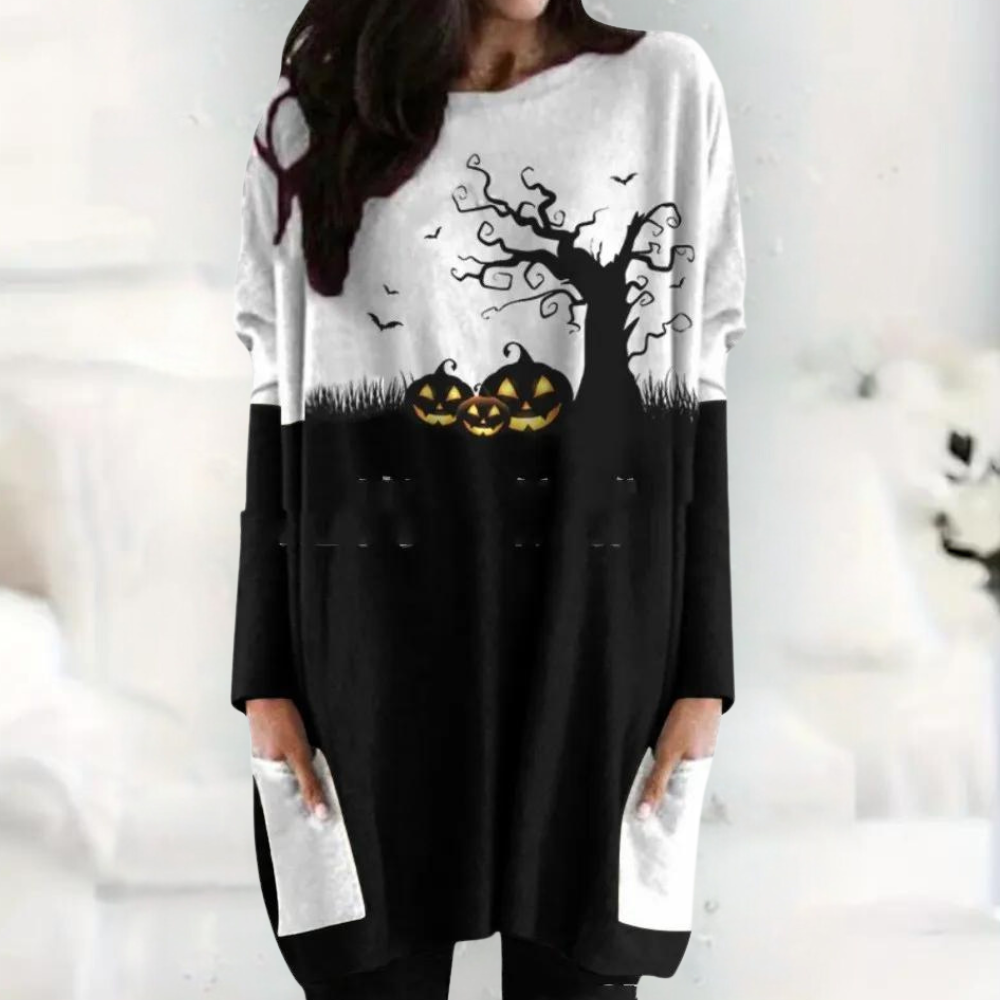 Sweat à Capuche Halloween Femme Écarlate