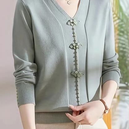 Katiya - Pull à col en V pour femmes