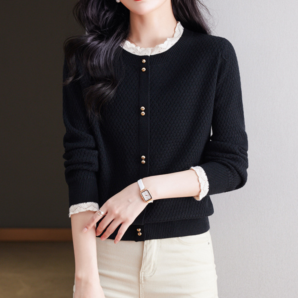 Pull Femme Boutons Classique Élégant - PanierRoyale