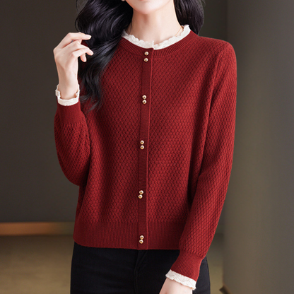 Pull Femme Boutons Classique Élégant