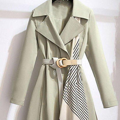 Aurembiaix - Manteau Long Ceinturé pour Femmes