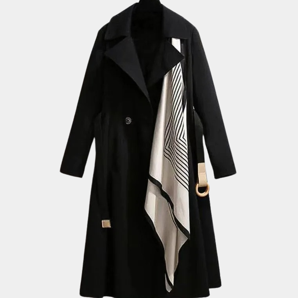 Aurembiaix - Manteau Long Ceinturé pour Femmes