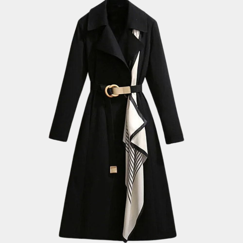 Aurembiaix - Manteau Long Ceinturé pour Femmes