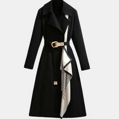 Aurembiaix - Manteau Long Ceinturé pour Femmes