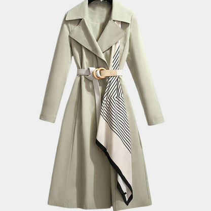Aurembiaix - Manteau Long Ceinturé pour Femmes