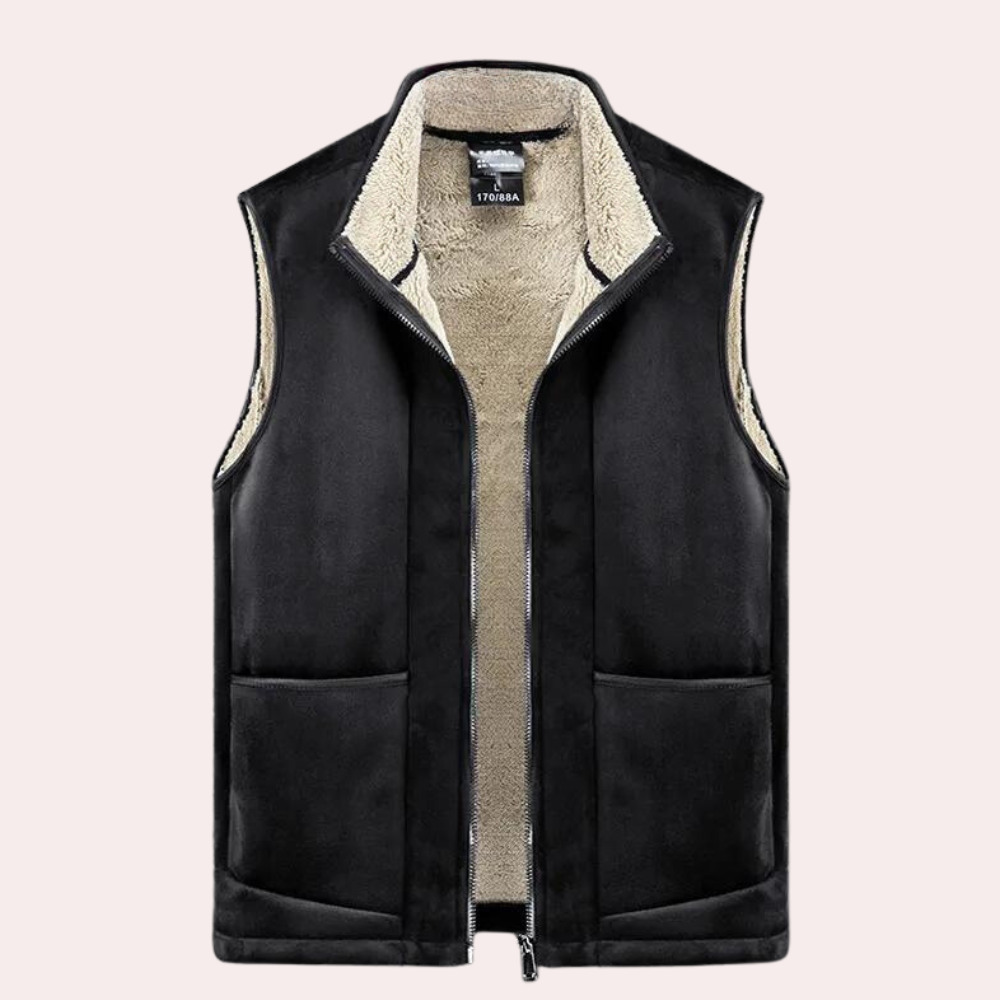Gilet Hiver Homme Zippé Chauffant et Léger