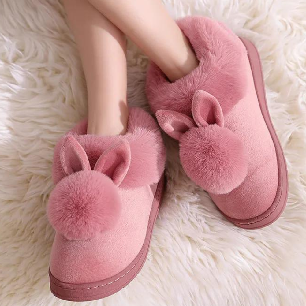 Chaussons Peluche Lapin Doux et Confortables - PanierRoyale