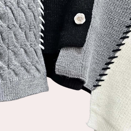 QUILAN - Cardigan Confortable en Tricot pour Femmes