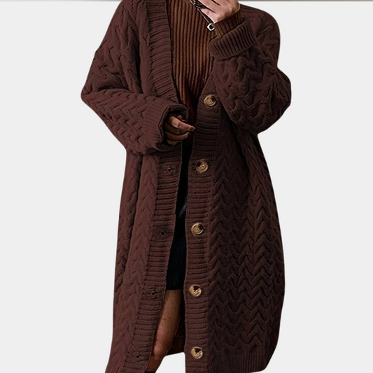 Gilet Femme Long et Doux en Maille Fine - PanierRoyale