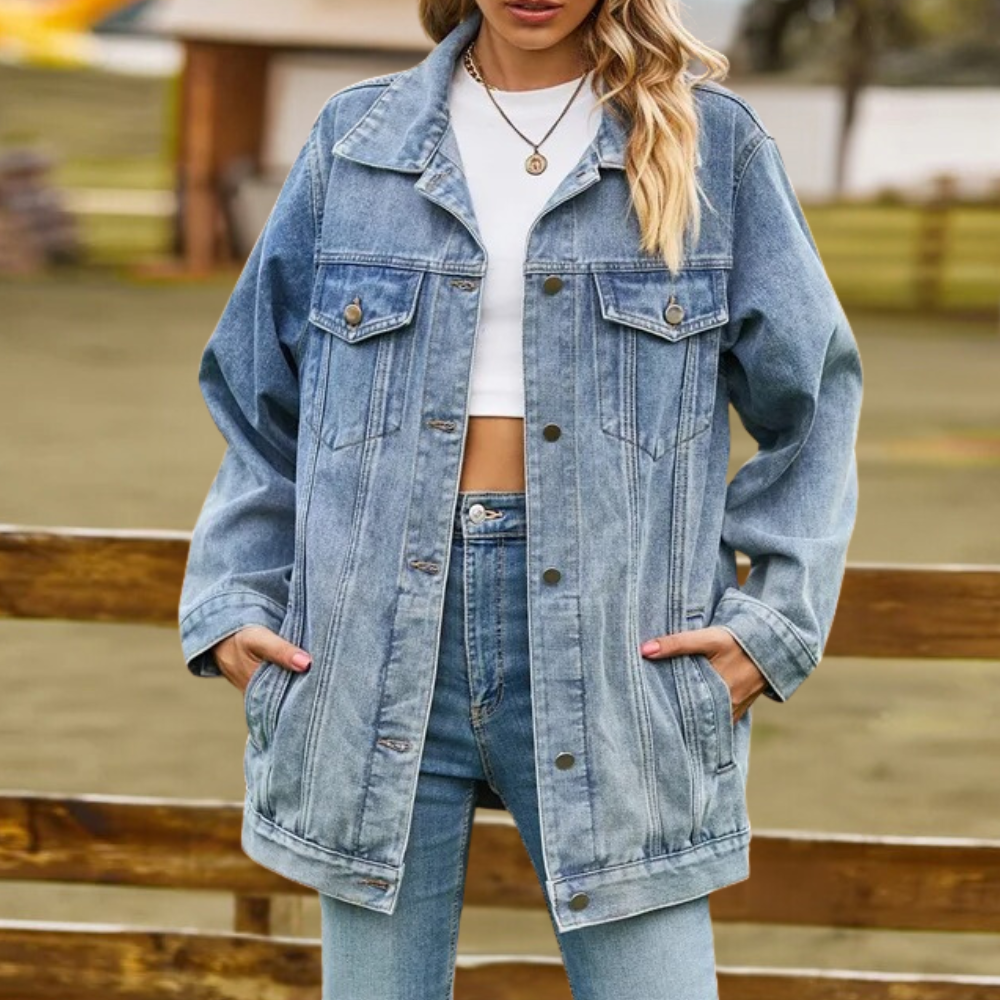 Veste en jean confortable d&