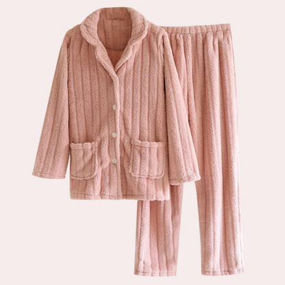 Pyjama Femme Hiver Doux et Confortable 2 Pièces - PanierRoyale