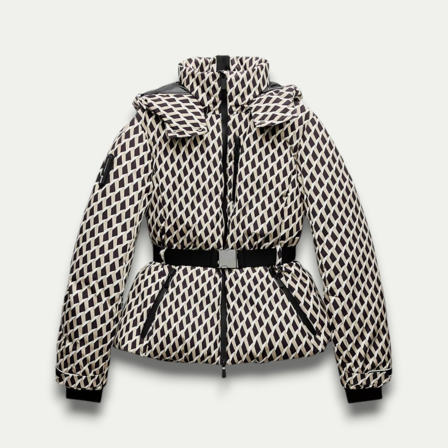 Manteau Femme Hiver Chaud avec Capuche et Ceinture Élastique - PanierRoyale