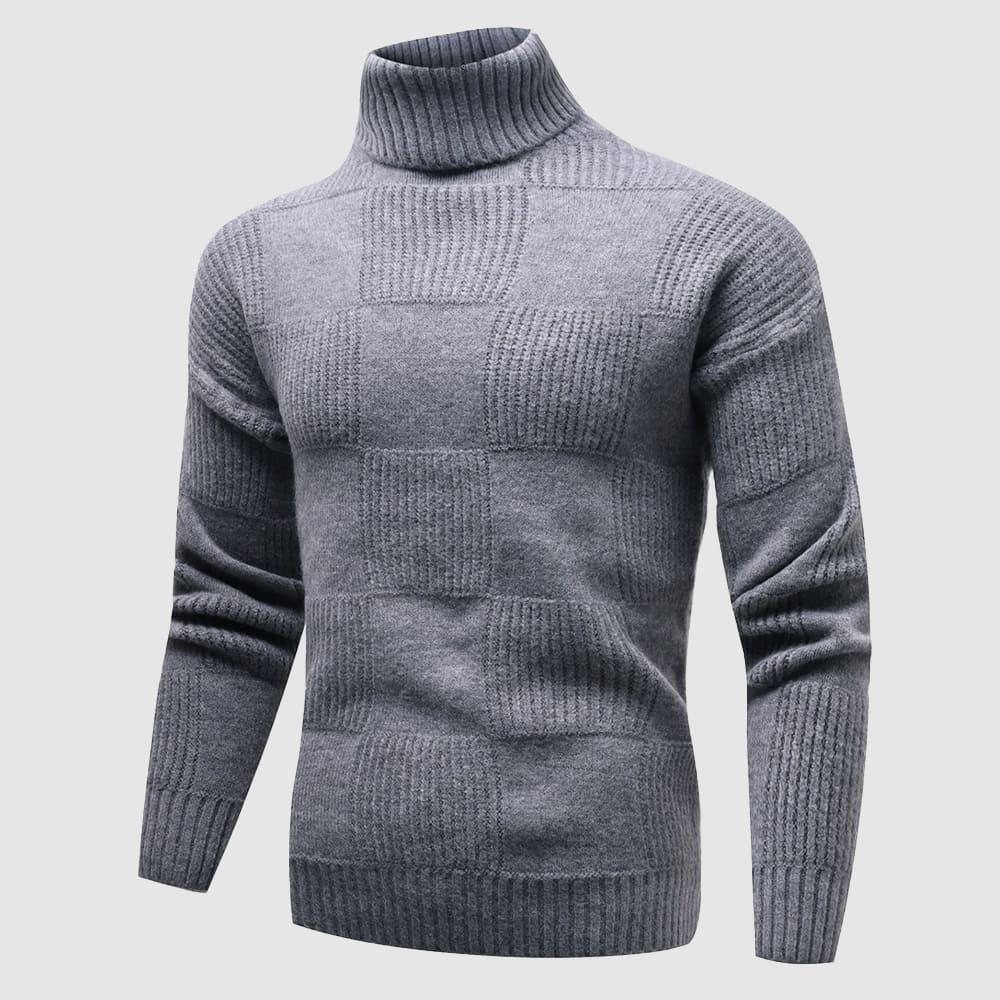 Pull Homme Col Roulé Élégant pour Printemps