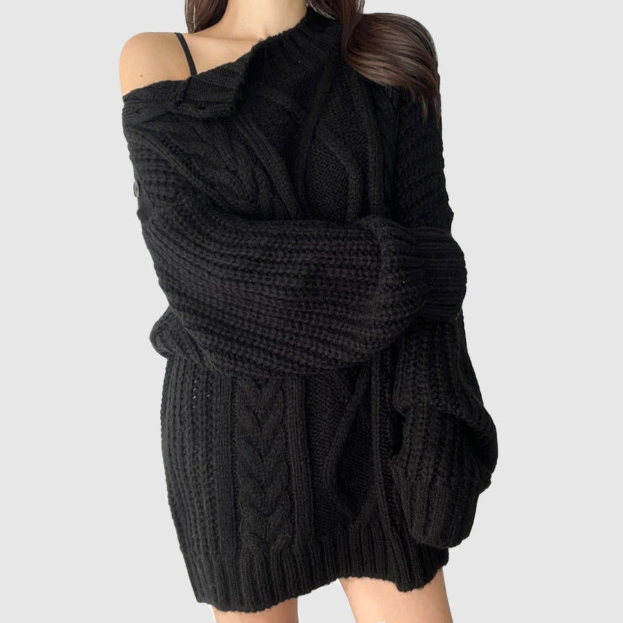 Pull Femme Col V Haut de Qualité Hiver