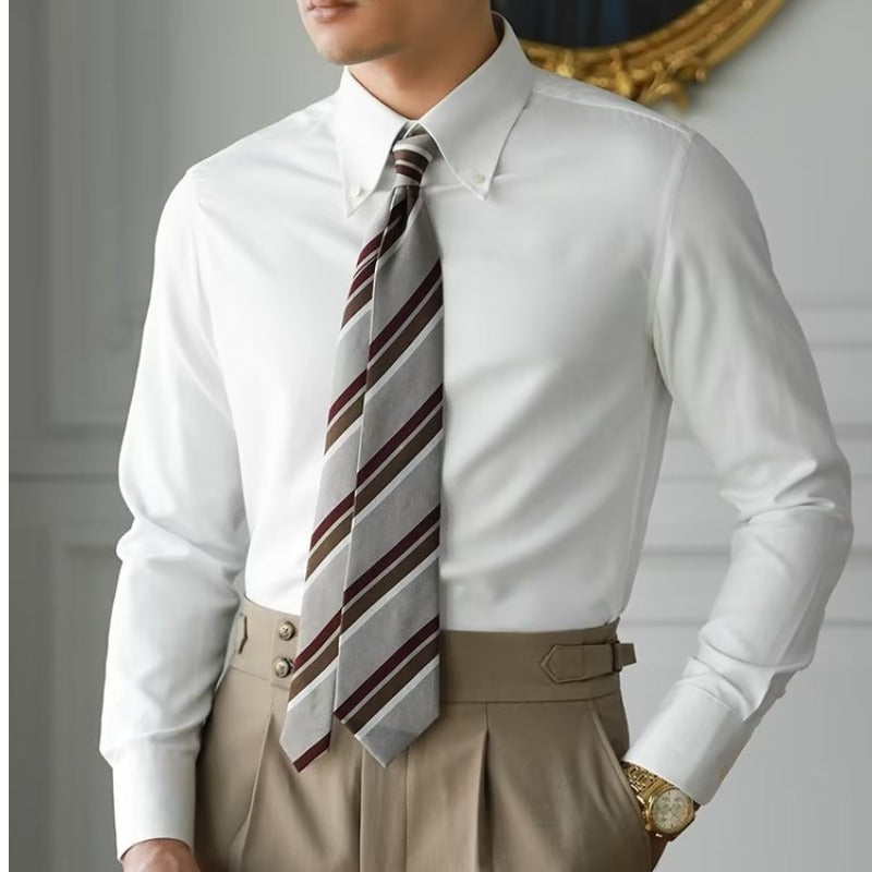 Chemise Homme Classique Manches Longues pour Printemps