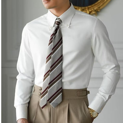 Chemise Homme Classique Manches Longues pour Printemps