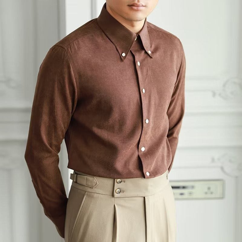 Chemise Homme Classique Manches Longues pour Printemps - PanierRoyale