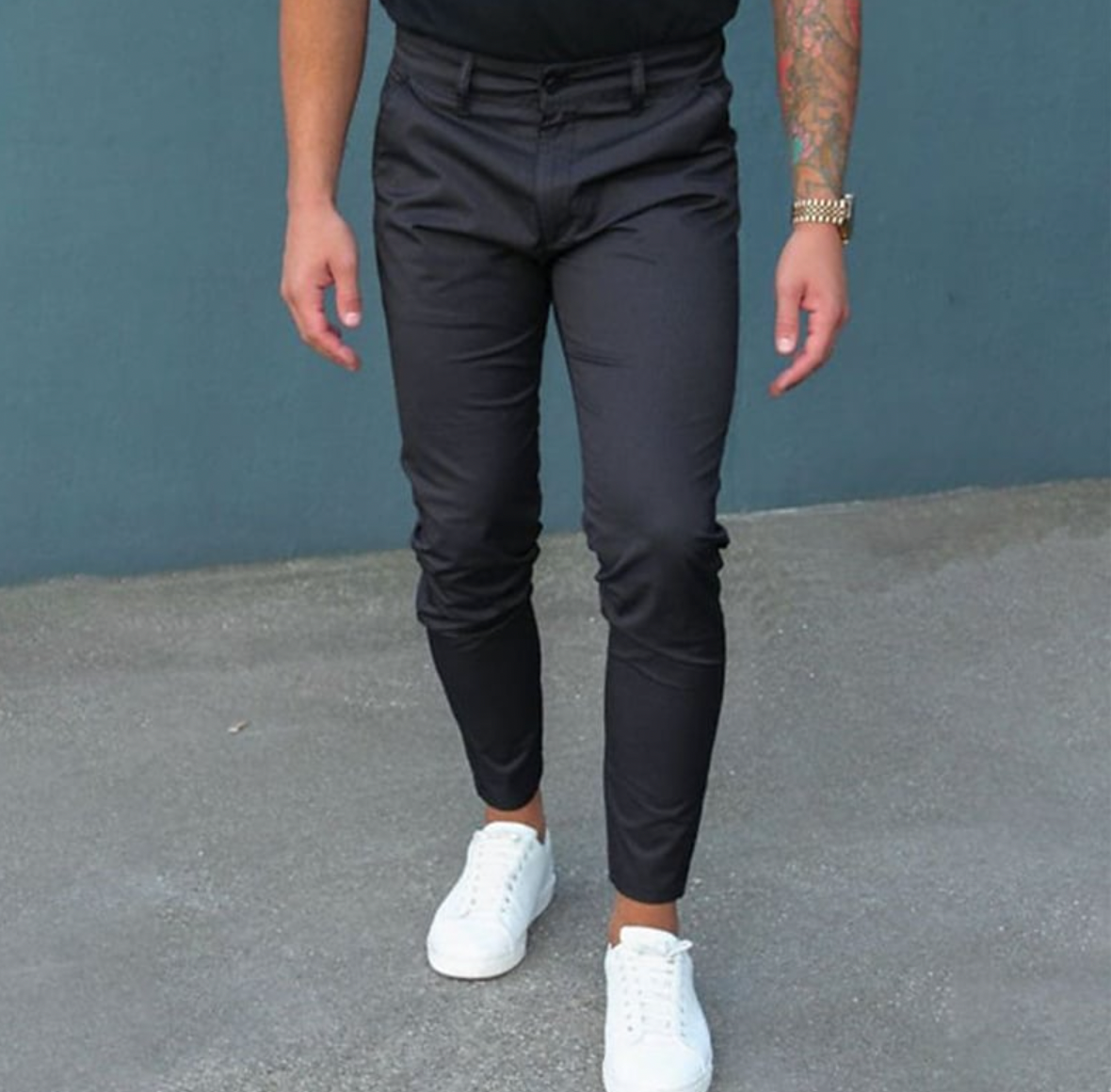 Pantalon Homme Droit Élastiqué Confortable - PanierRoyale