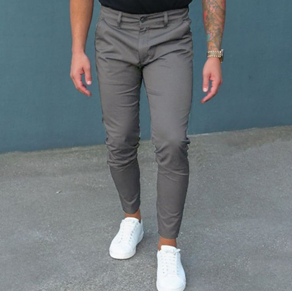 Pantalon Homme Droit Élastiqué Confortable