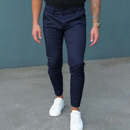 Pantalon Homme Droit Élastiqué Confortable