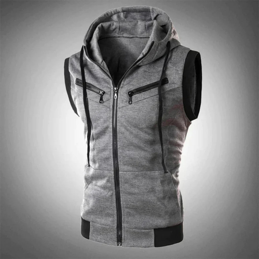 Sweat à capuche respirant avec zip et poches latérales - PanierRoyale