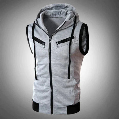 Sweat à capuche respirant avec zip et poches latérales