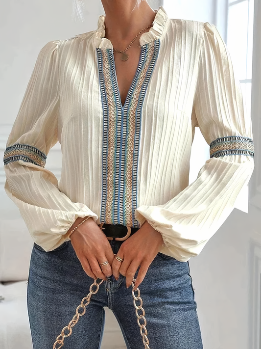 Blouse Femme Élégante Dentelle - PanierRoyale