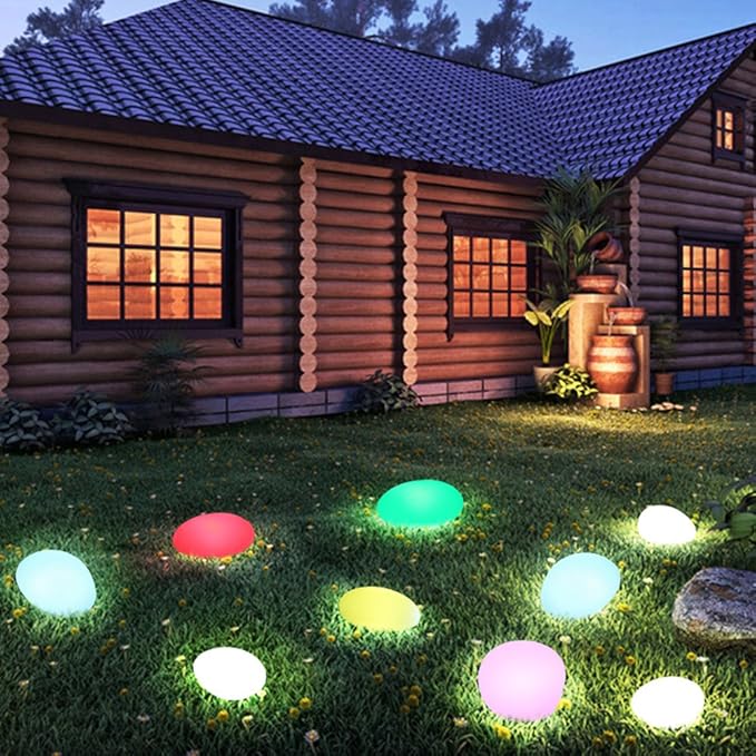Lampe d’ambiance LED Sans Fil Effet Pierre Intérieur Extérieur