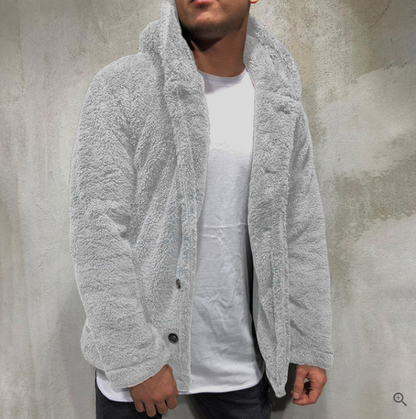 Pull à Capuche Fleece Homme Chaud et Confortable