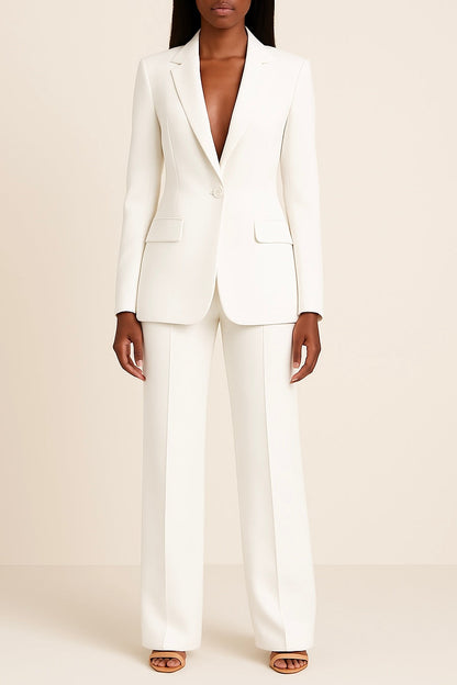 Costume Femme Élégant - Pantalon Tailleur Slim et Moderne