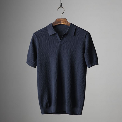 Polo Homme Manches Courtes Col V pour Été
