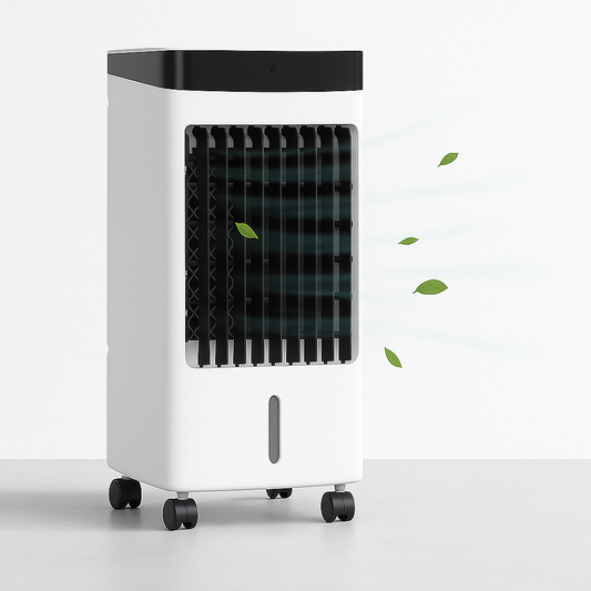 Purificateur d'air Compact et Léger avec roues et finition métallique - PanierRoyale