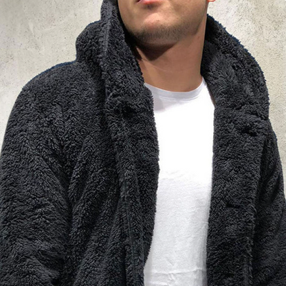 Pull à Capuche Fleece Homme Chaud et Confortable