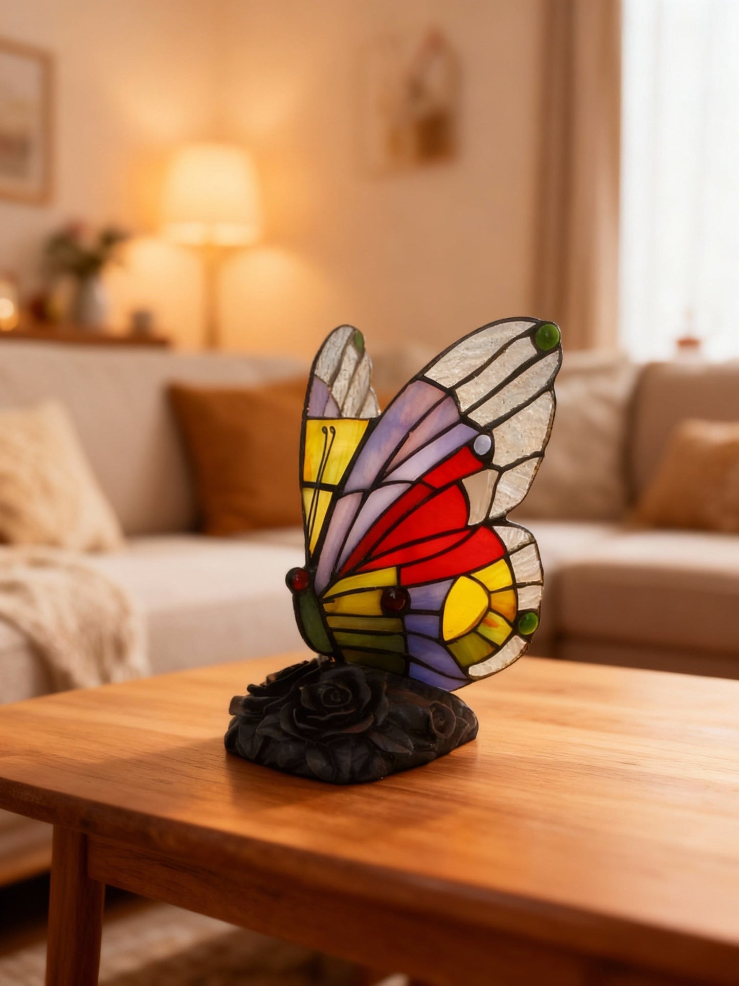 Lampe de table LED Décorative Papillon Ambiance Unisexe - PanierRoyale