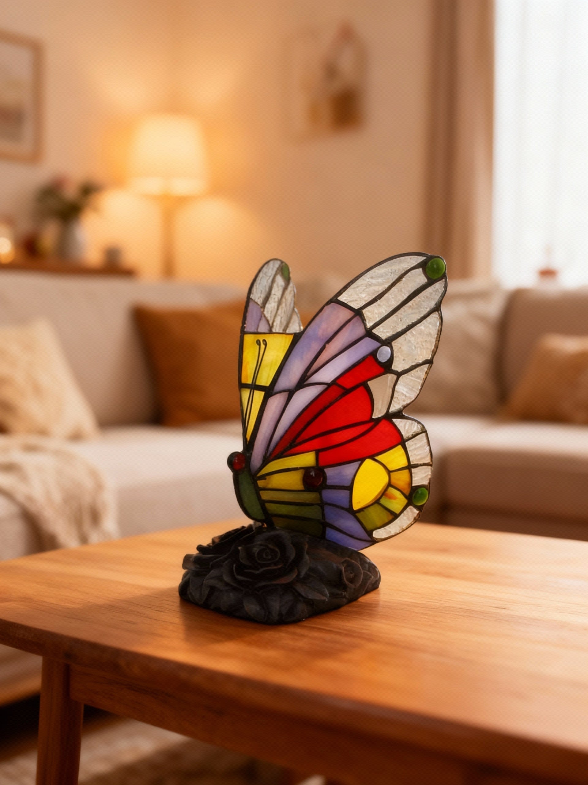 Lampe de table LED Décorative Papillon Ambiance Unisexe - PanierRoyale