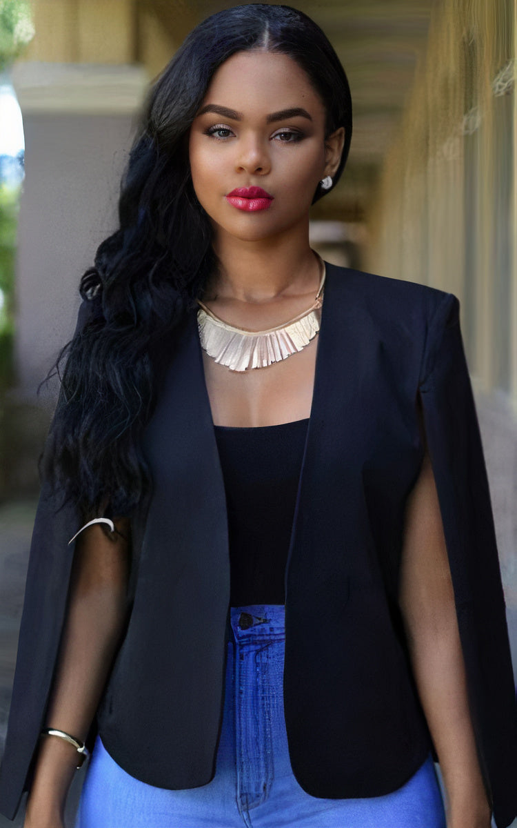 Veste Blazer Féminine Élégante Manches Longues - PanierRoyale
