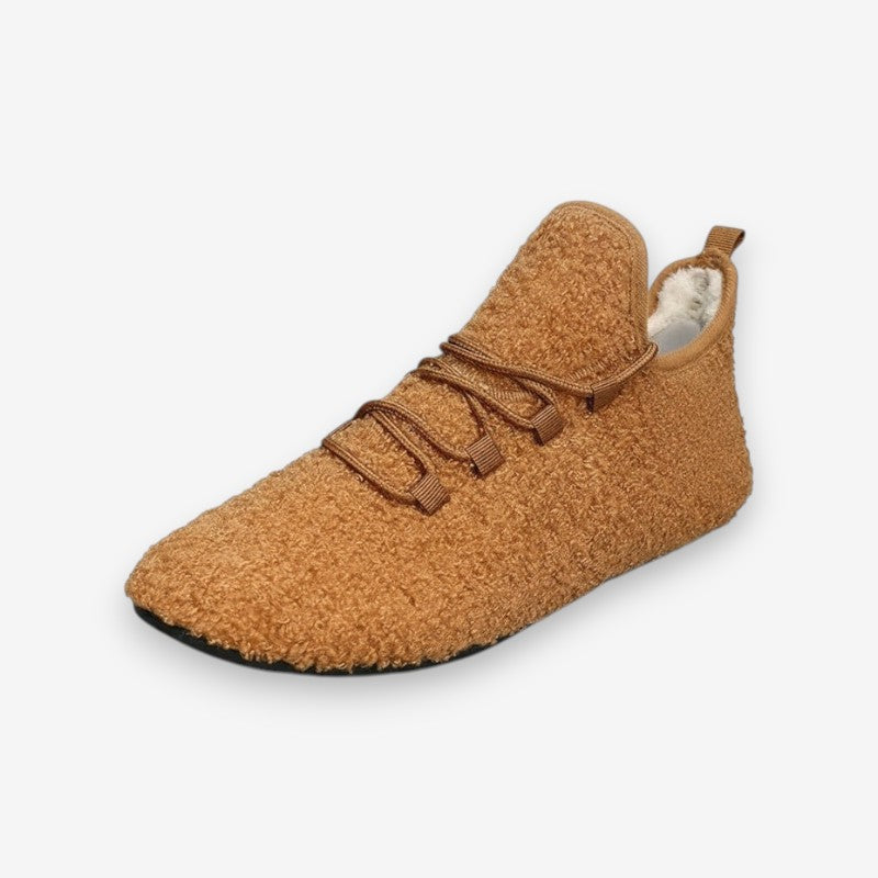 Chaussons Douillets à Talon Plat avec Semelle Antidérapante
