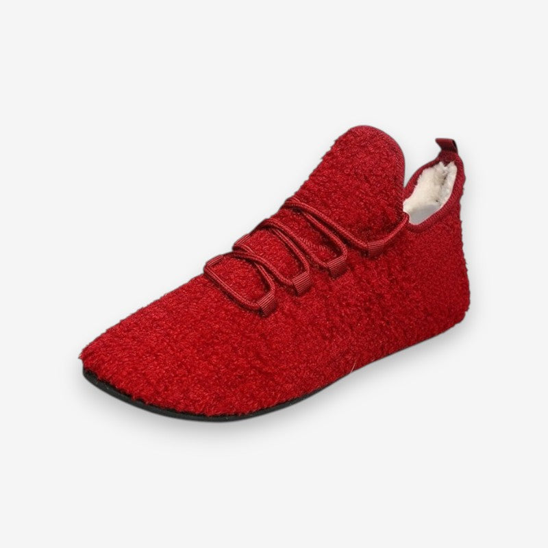 Chaussons Douillets à Talon Plat avec Semelle Antidérapante