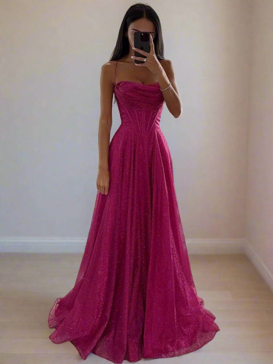 Robe Soirée Élégante Manches Courtes Taille Slim