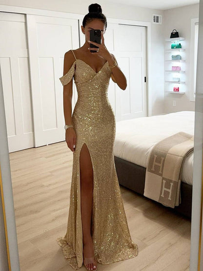Robe de Soirée Élégante Longue sans Manches