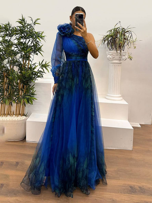 Robe Florale Chic à Manches Voilées