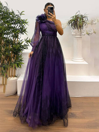 Robe Florale Chic à Manches Voilées