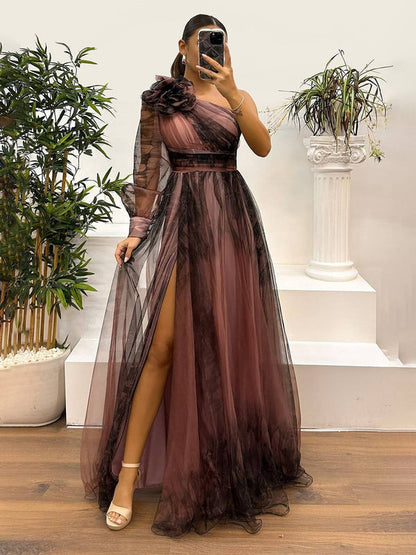 Robe Florale Chic à Manches Voilées