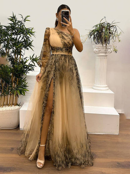 Robe Florale Chic à Manches Voilées