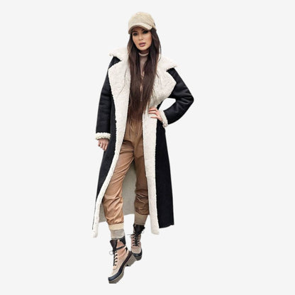 Manteau Parka Femme Hivernal avec Capuchon et Poches